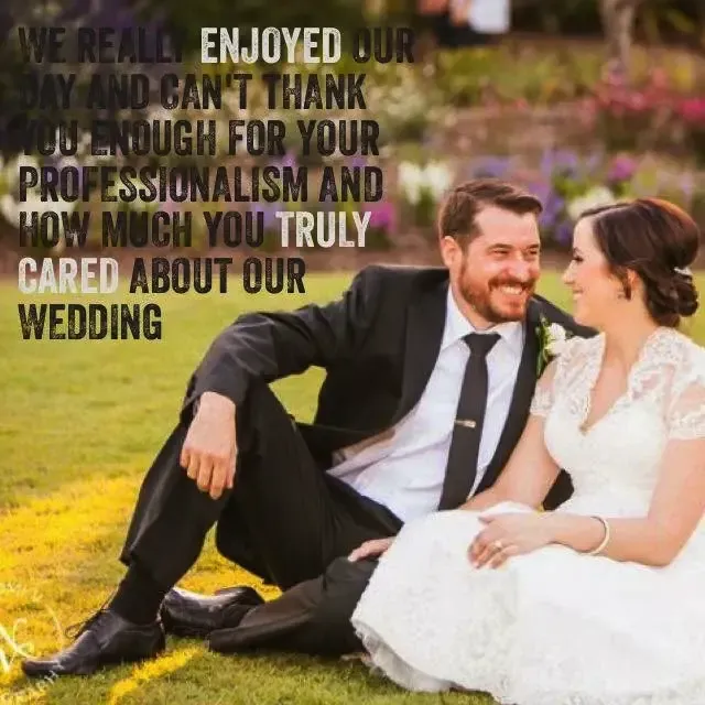 Jake Smith was the marriage celebrant for Jay & Megan at Broadway Chapel, Brisbane, Queensland, and they gave him a five star rating for his wedding celebrant services.