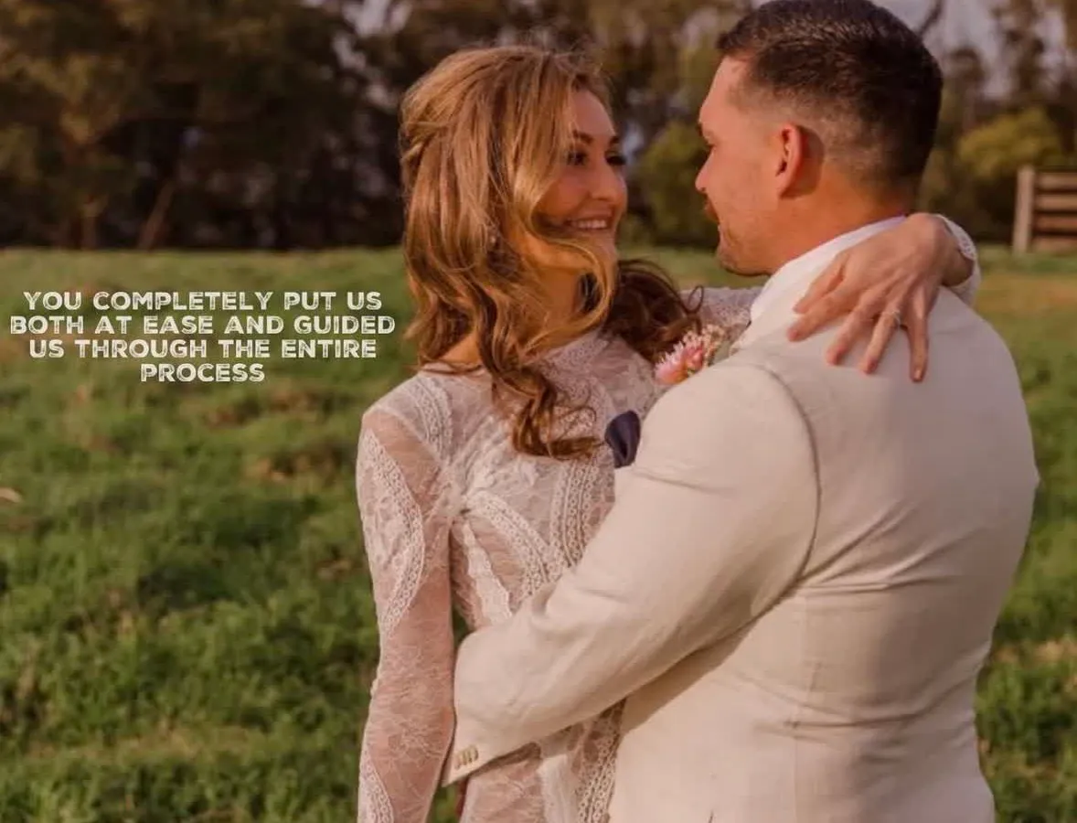 Jake Smith was the marriage celebrant for Jade & Brendan at Spicers Peak Lodge, Maryvale, Queensland, and they gave him a five star rating for his wedding celebrant services.