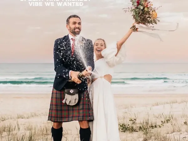 Jake Smith was the marriage celebrant for Cat & Andy at Pacific Beach Function Centre, Palm Beach, Queensland, and they gave him a five star rating for his wedding celebrant services.