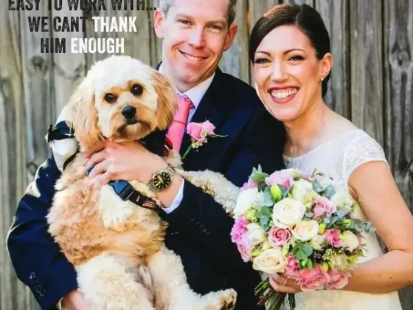 Jake Smith was the marriage celebrant for Adam & Anita, and they gave him a five star rating for his wedding celebrant services.