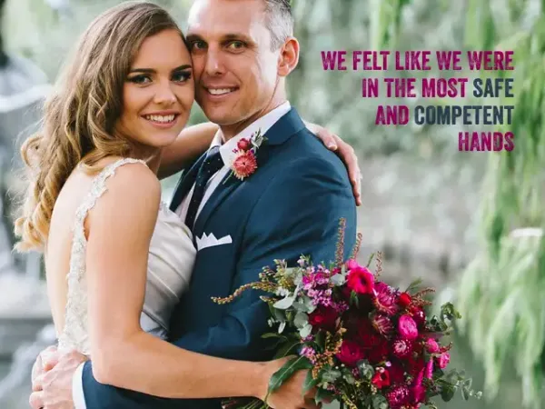 Jake Smith was the marriage celebrant for Adam & Catherine at Gardens Club Cafe, Brisbane, Queensland, and they gave him a five star rating for his wedding celebrant services.