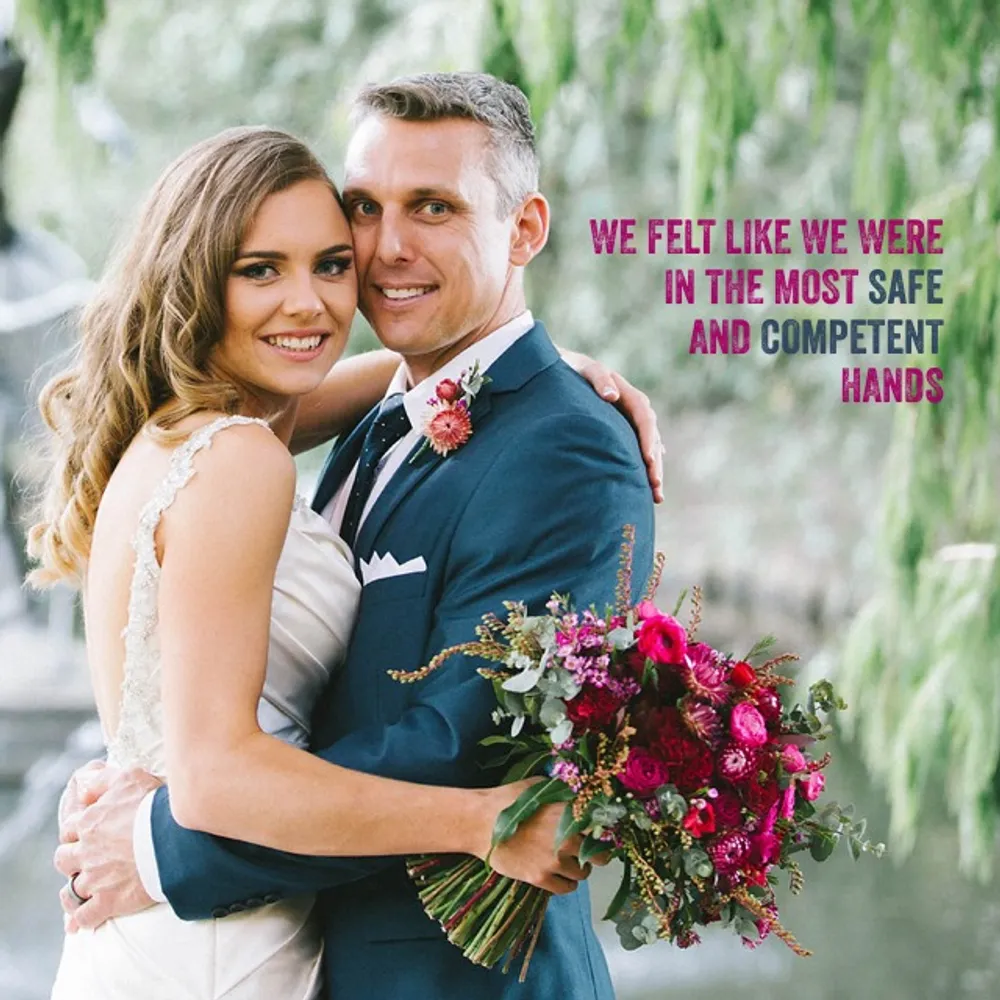 Adam & Catherine (Gardens Club Cafe, Brisbane Botanic Gardens) testimonial