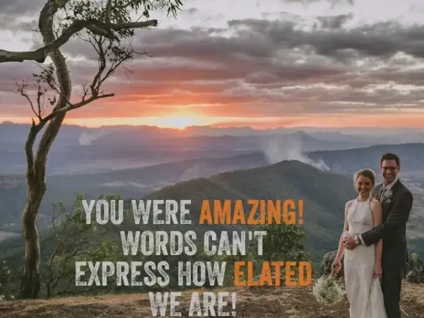 Jake Smith was the marriage celebrant for Andrew & Alexandra at O'reilly's Rainforest Retreat, Gold Coast, Queensland, and they gave him a five star rating for his wedding celebrant services.