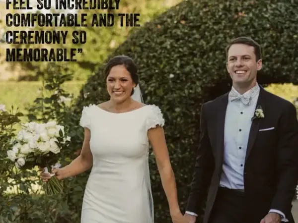 Jake Smith was the marriage celebrant for Andrew & Kate at Crystal Mountain Rd, Braeside, Queensland, and they gave him a five star rating for his wedding celebrant services.