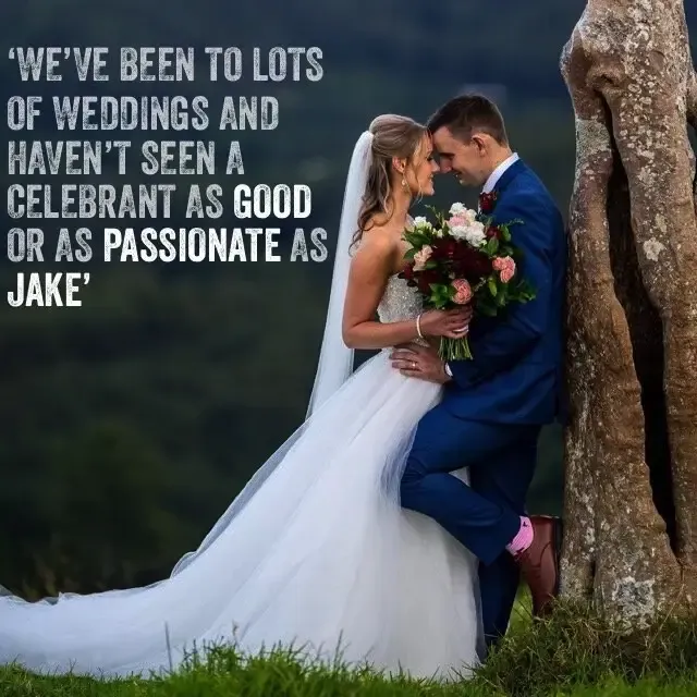 Jake Smith was the marriage celebrant for Ashleigh & Mark at Maleny Manor, Maleny, Queensland, and they gave him a five star rating for his wedding celebrant services.
