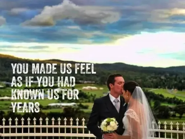 Jake Smith was the marriage celebrant for Blair & Nicole, and they gave him a five star rating for his wedding celebrant services.