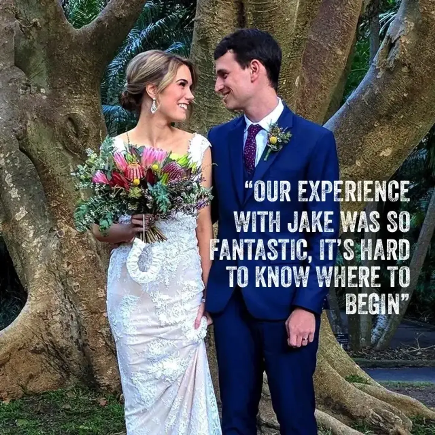 Jake Smith was the marriage celebrant for Brad & Marnie at Brisbane Botanic Gardens, Brisbane, Queensland, and they gave him a five star rating for his wedding celebrant services.