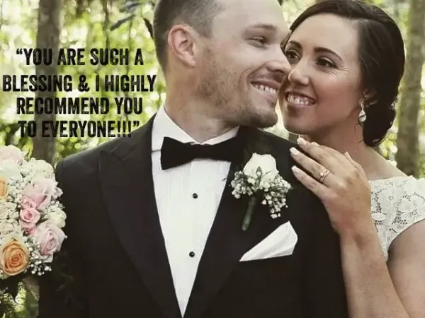 Jake Smith was the marriage celebrant for Cameron & Gemma, and they gave him a five star rating for his wedding celebrant services.