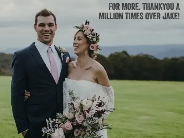 Jake Smith was the marriage celebrant for Cassie & Kyle at Spicers Peak Lodge, Maryvale, Queensland, and they gave him a five star rating for his wedding celebrant services.