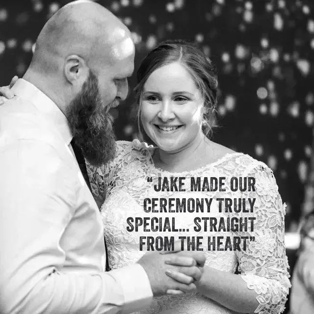 Jake Smith was the marriage celebrant for Ciaran & Stephanie at Austinvilla Estate, Austinville, Queensland, and they gave him a five star rating for his wedding celebrant services.