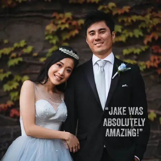 Jake Smith was the marriage celebrant for David & Lily at The Willows, Melbourne, Victoria, and they gave him a five star rating for his wedding celebrant services.