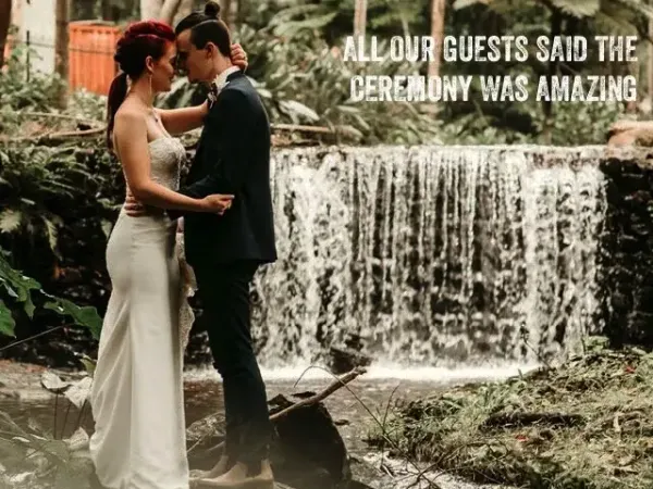 Jake Smith was the marriage celebrant for Emily & Brandon at St Bernards Hotel, Tamborine Mountain, Queensland, and they gave him a five star rating for his wedding celebrant services.