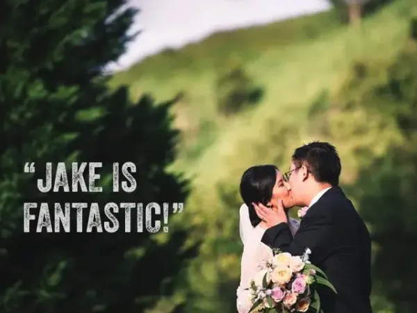 Jake Smith was the marriage celebrant for Frank & Bec at Maleny Manor, Maleny, Queensland, and they gave him a five star rating for his wedding celebrant services.