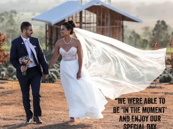 Jake Smith was the marriage celebrant for Gennaro & Trina at Kooroomba Vineyards And Lavender Farm, Mount Alford, Queensland, and they gave him a five star rating for his wedding celebrant services.