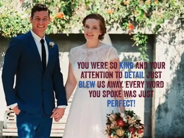 Jake Smith was the marriage celebrant for Grant & Courtney at Broadway Chapel, Brisbane, Queensland, and they gave him a five star rating for his wedding celebrant services.