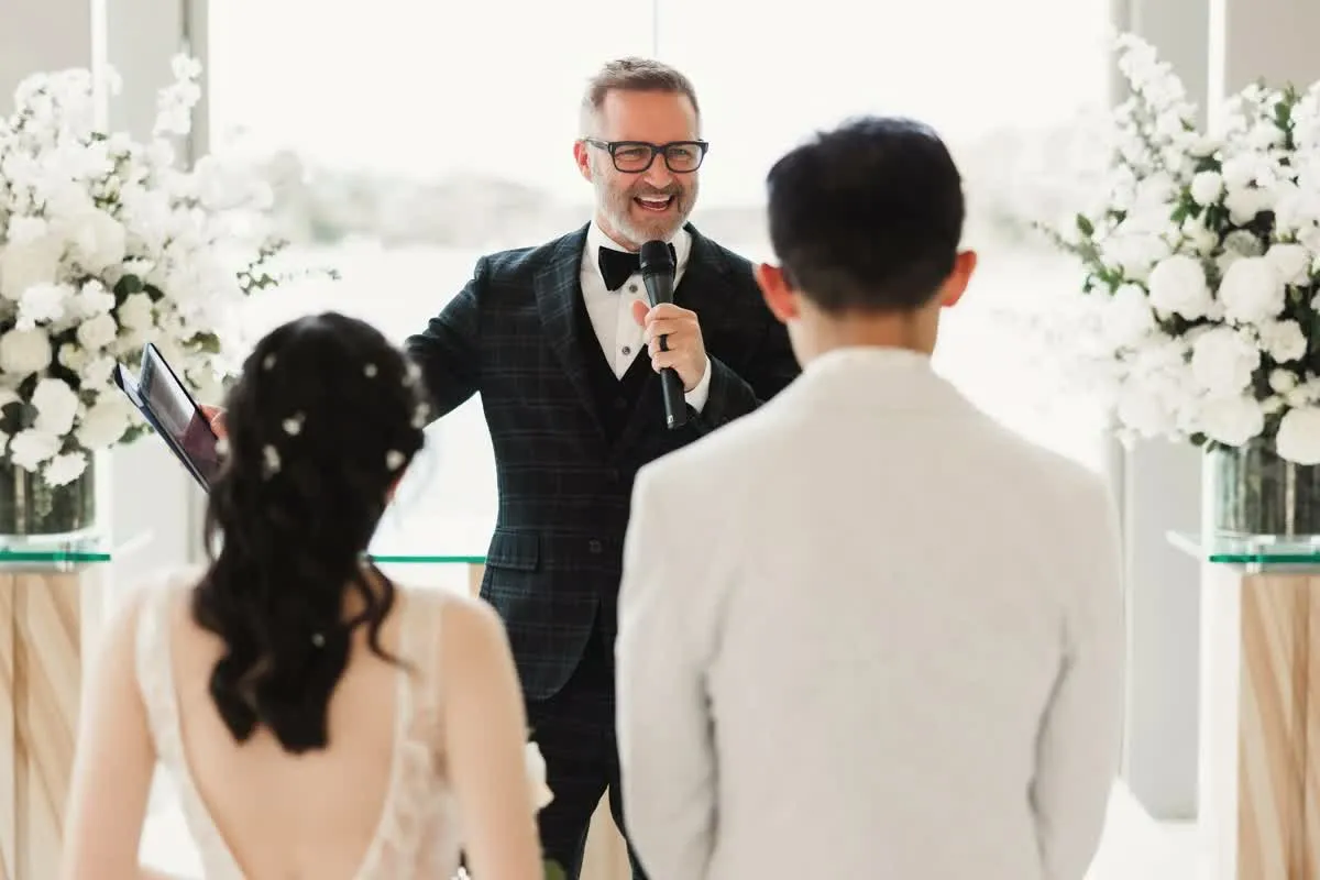 Jake Smith — wedding celebrant leading a ceremony