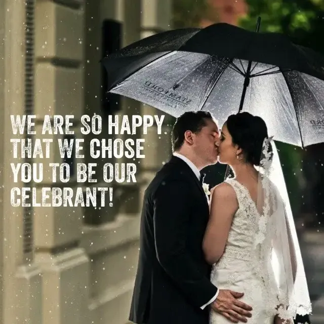 Jake Smith was the marriage celebrant for James & Kelly at The Stamford Plaza Brisbane, Brisbane, Queensland, and they gave him a five star rating for his wedding celebrant services.