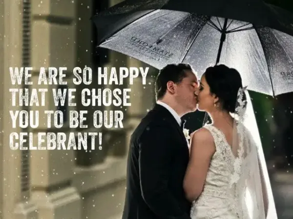 Jake Smith was the marriage celebrant for James & Kelly at The Stamford Plaza Brisbane, Brisbane, Queensland, and they gave him a five star rating for his wedding celebrant services.