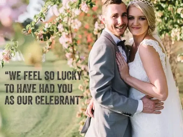 Jake Smith was the marriage celebrant for Jarryd & Ashleigh at Riverlakes Golf Course, Cobbitty, New South Wales, and they gave him a five star rating for his wedding celebrant services.