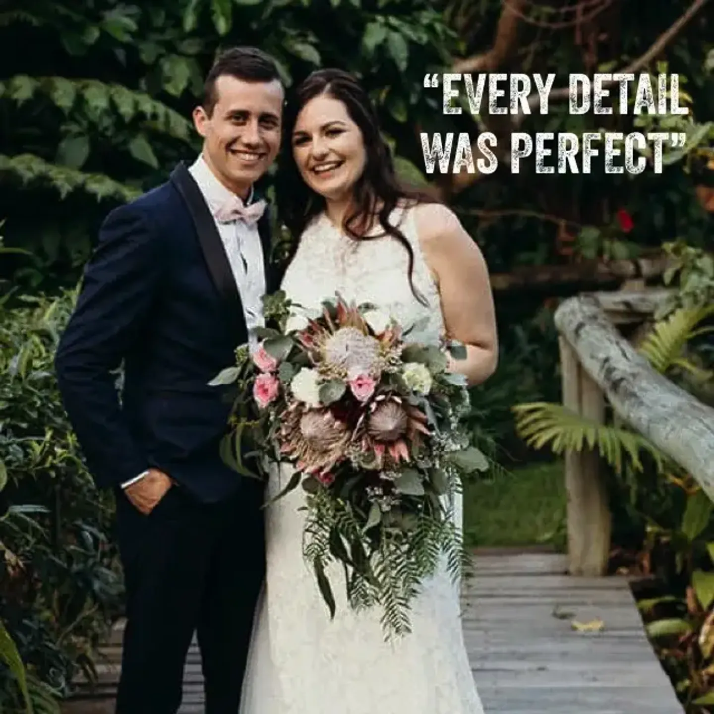 Jake Smith was the marriage celebrant for Jason & Megan at Bundaleer Rainforest Gardens, Brookfield, Brisbane, Queensland, and they gave him a five star rating for his wedding celebrant services.