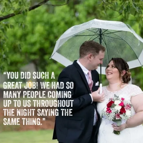 Jason and Tegan testimonial