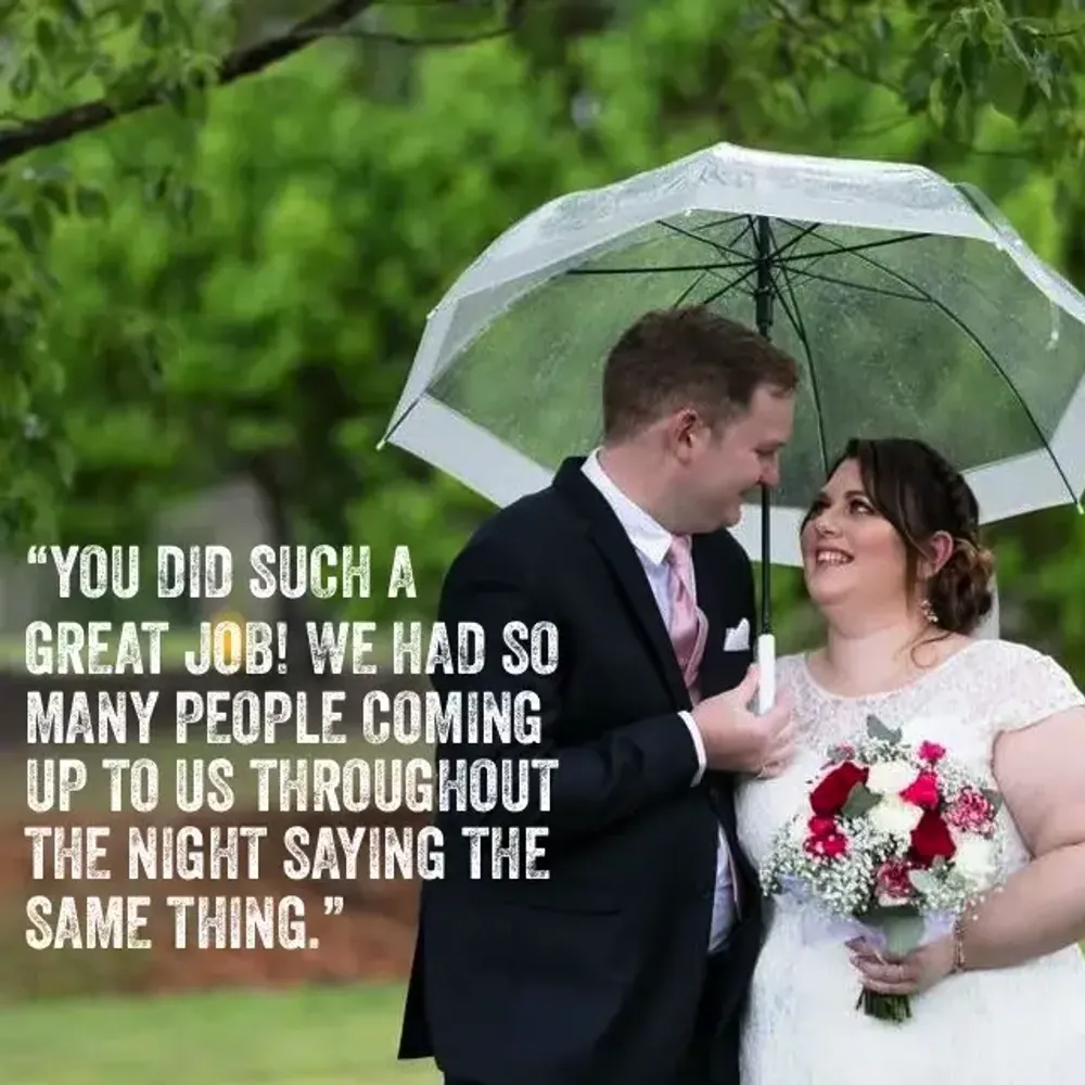 Jason and Tegan testimonial