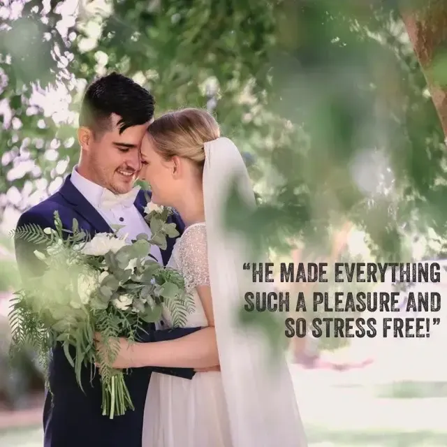 Jake Smith was the marriage celebrant for Jason & Braidi at Coolibah Downs, Gold Coast, Queensland, and they gave him a five star rating for his wedding celebrant services.