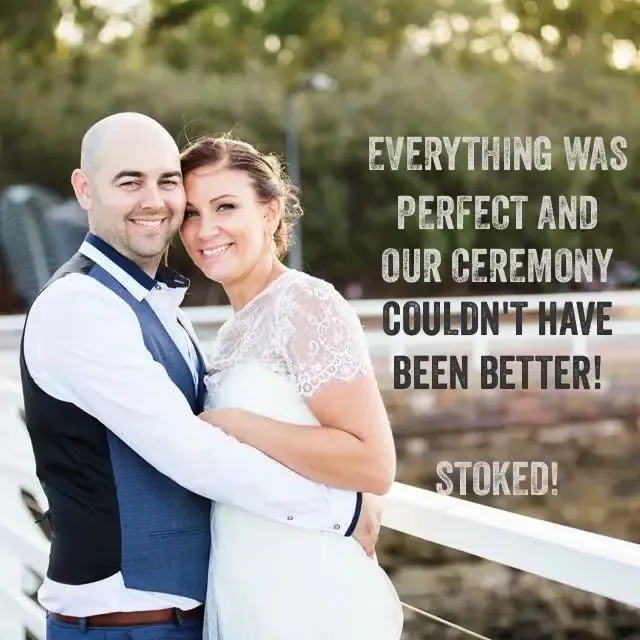 Jake Smith was the marriage celebrant for Kepler & Sara, and they gave him a five star rating for his wedding celebrant services.