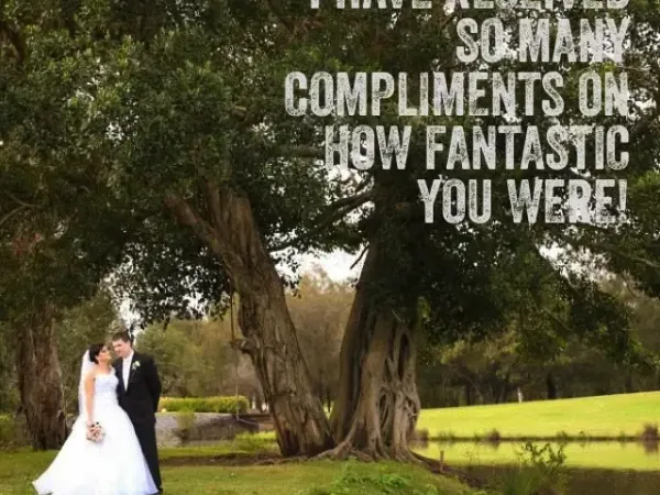 Jake Smith was the marriage celebrant for Konrad & Mieke, and they gave him a five star rating for his wedding celebrant services.