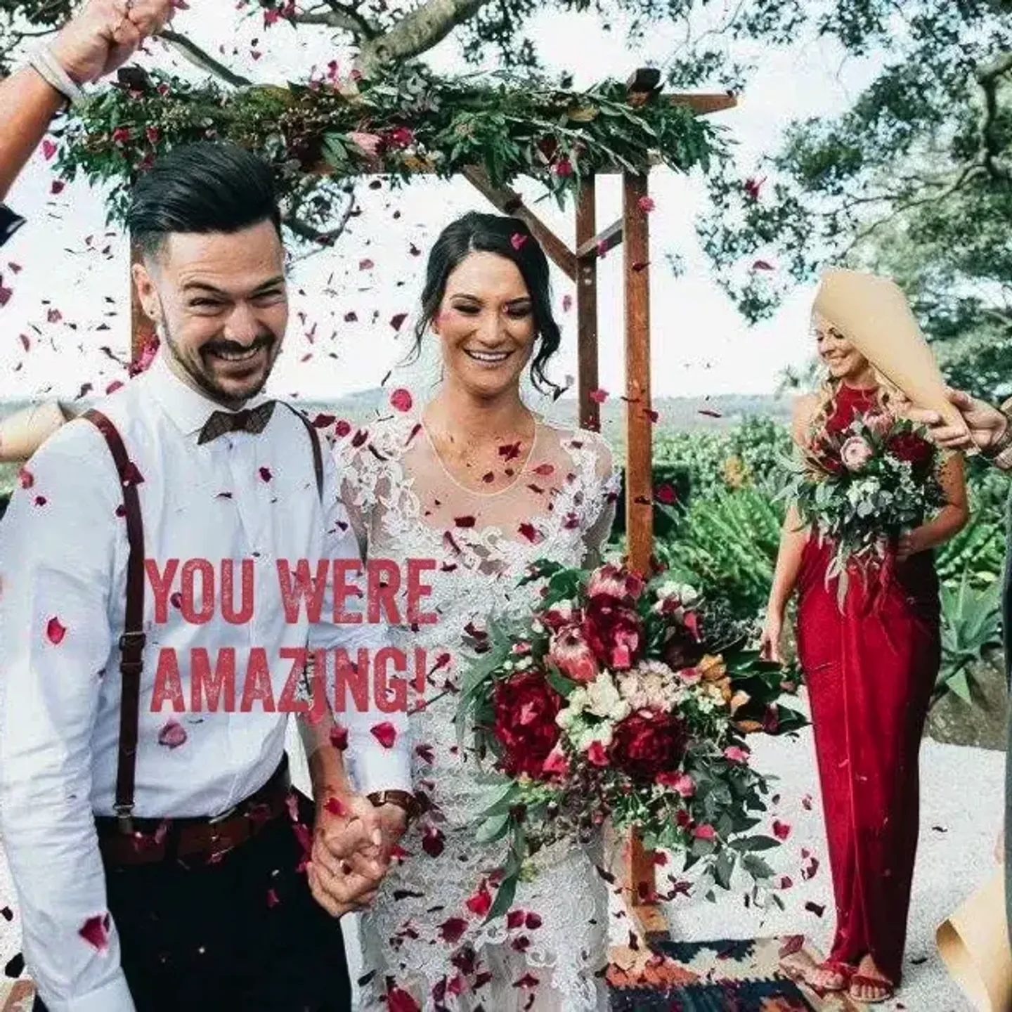 Jake Smith was the marriage celebrant for Leigh & Tayla at Fig Tree Restaurant, Byron Bay, New South Wales, and they gave him a five star rating for his wedding celebrant services.