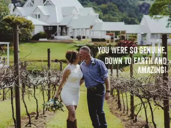 Jake Smith was the marriage celebrant for Lena & Brad at Maleny Manor, Maleny, Queensland, and they gave him a five star rating for his wedding celebrant services.