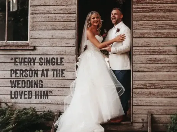 Jake Smith was the marriage celebrant for Lucas & Miné at Gabbinbar, Toowoomba, Queensland, and they gave him a five star rating for his wedding celebrant services.