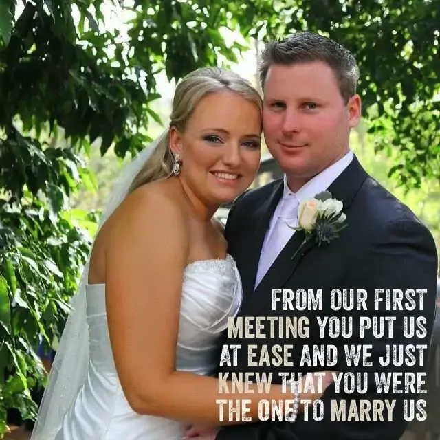 Jake Smith was the marriage celebrant for Luke & Natasha, and they gave him a five star rating for his wedding celebrant services.
