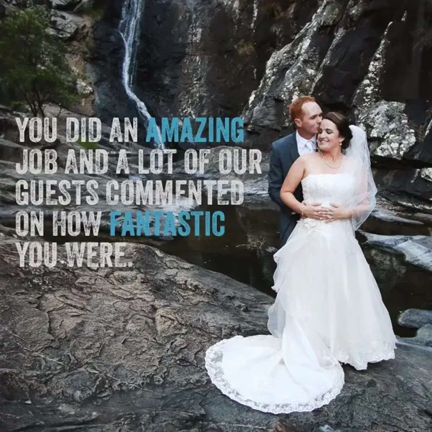 Jake Smith was the marriage celebrant for Mark & Jess at Tamborine Gardens, Mount Tamborine, Queensland, and they gave him a five star rating for his wedding celebrant services.