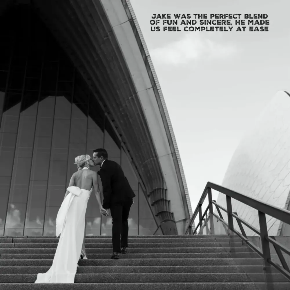 Taryn & Aaron's Sydney wedding celebrant review of Jake Smith, Married by Jake