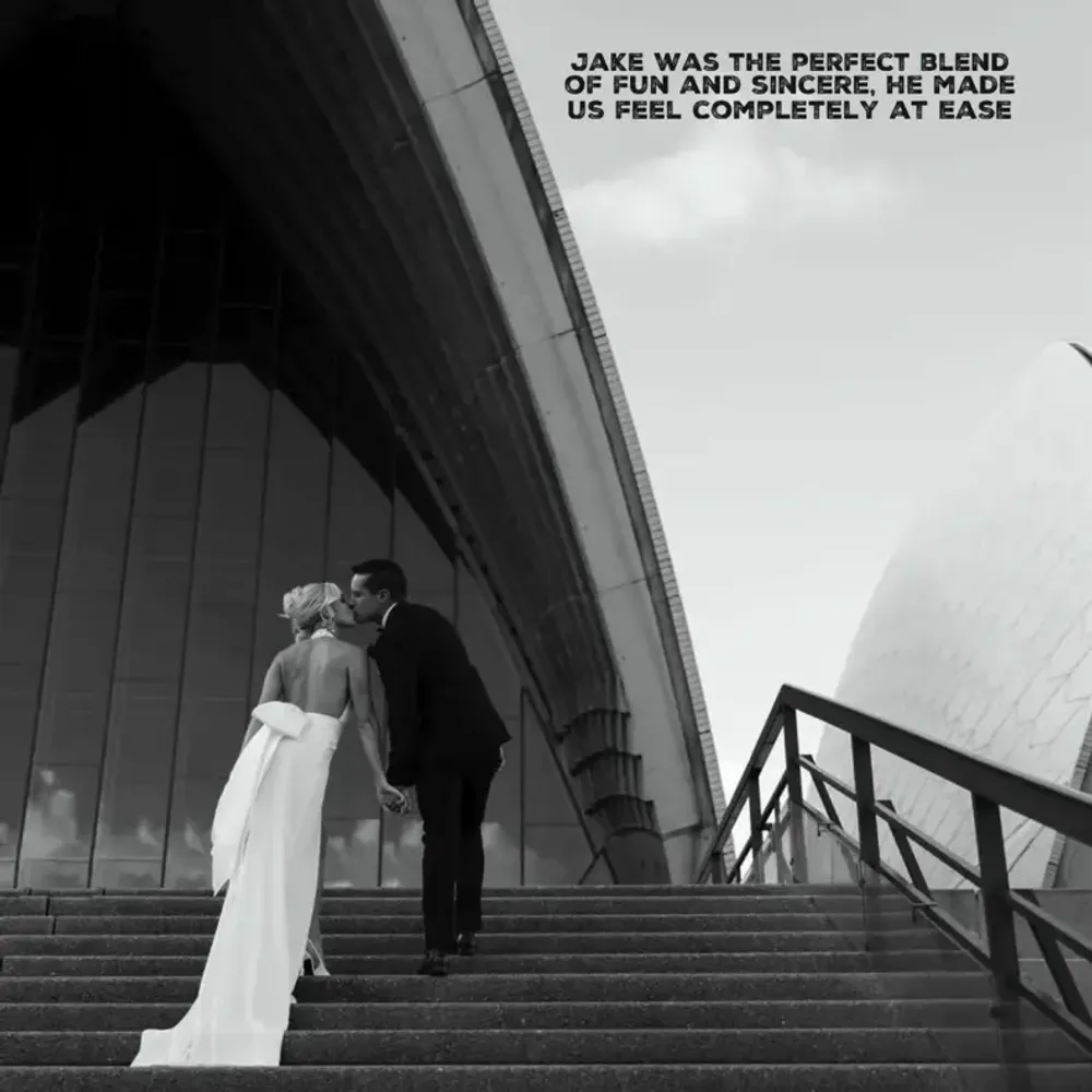 Taryn & Aaron's Sydney wedding celebrant review of Jake Smith, Married by Jake