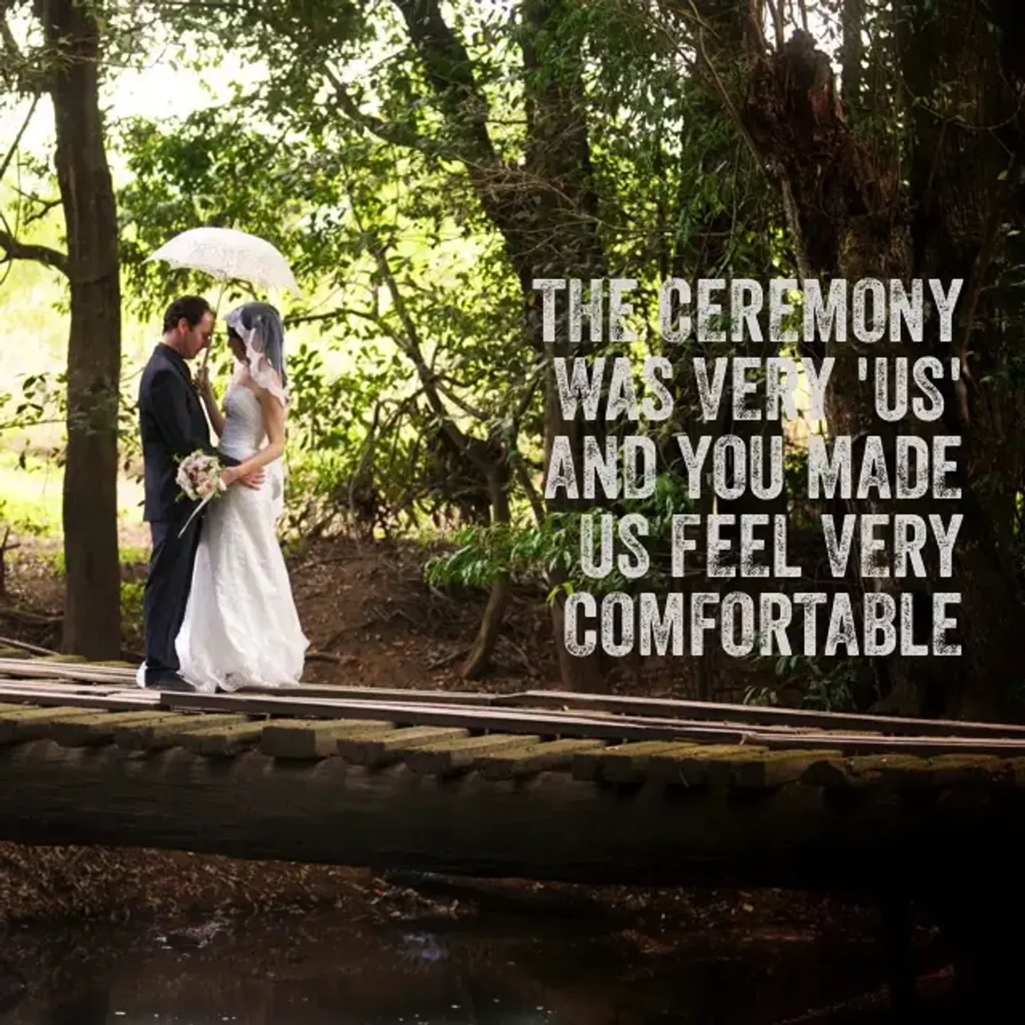 Jake Smith was the marriage celebrant for Tim & Maggi, and they gave him a five star rating for his wedding celebrant services.