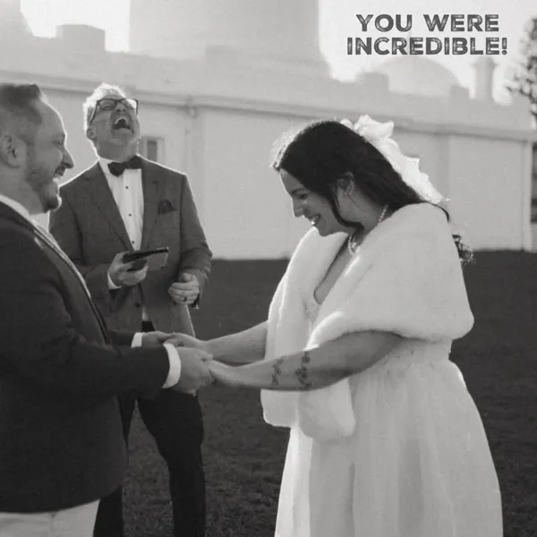 Jake Smith was the marriage celebrant for Emma & James at Macquarie Lighthouse, Vaucluse, New South Wales, and they gave him a five star rating for his wedding celebrant services.