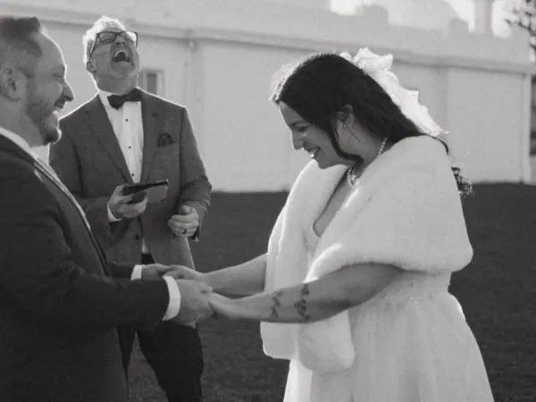 Jake Smith was the marriage celebrant for Emma & James at Macquarie Lighthouse, Vaucluse, New South Wales, and they gave him a five star rating for his wedding celebrant services.