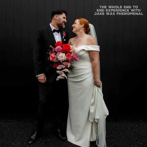 Jake Smith was the marriage celebrant for Brianna & Nathan at The Refinery, Newstead, Queensland, and they gave him a five star rating for his wedding celebrant services.