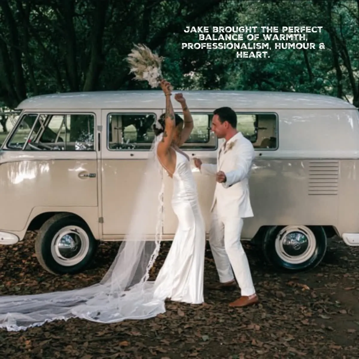 Jake Smith was the marriage celebrant for Yakira & Ross at The Farm Byron Bay, Byron Bay, New South Wales, and they gave him a five star rating for his wedding celebrant services.