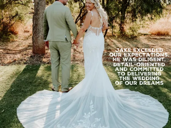 Jake Smith was the marriage celebrant for Tanya & Scott at Mt Isa Campdraft, Mt Isa, Queensland, and they gave him a five star rating for his wedding celebrant services.