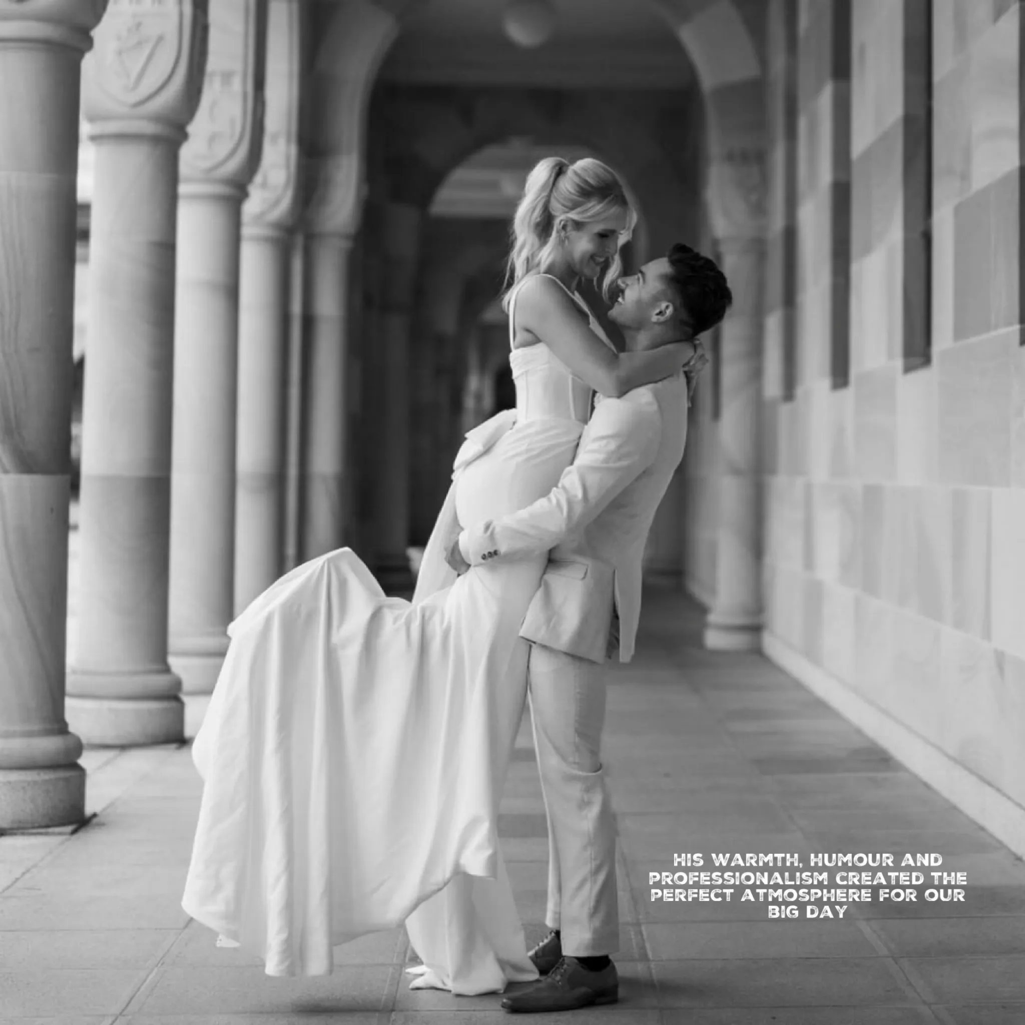 Jake Smith was the marriage celebrant for Maddison & Matthew at Hillstone St Lucia, Brisbane, Queensland, and they gave him a five star rating for his wedding celebrant services.