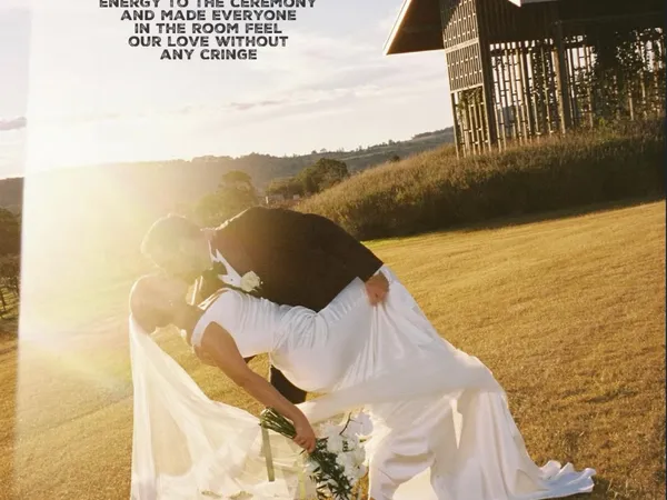 Jake Smith was the marriage celebrant for Charlotte & Scott at Kooroomba Vineyards And Lavender Farm, Mount Alford, Queensland, and they gave him a five star rating for his wedding celebrant services.