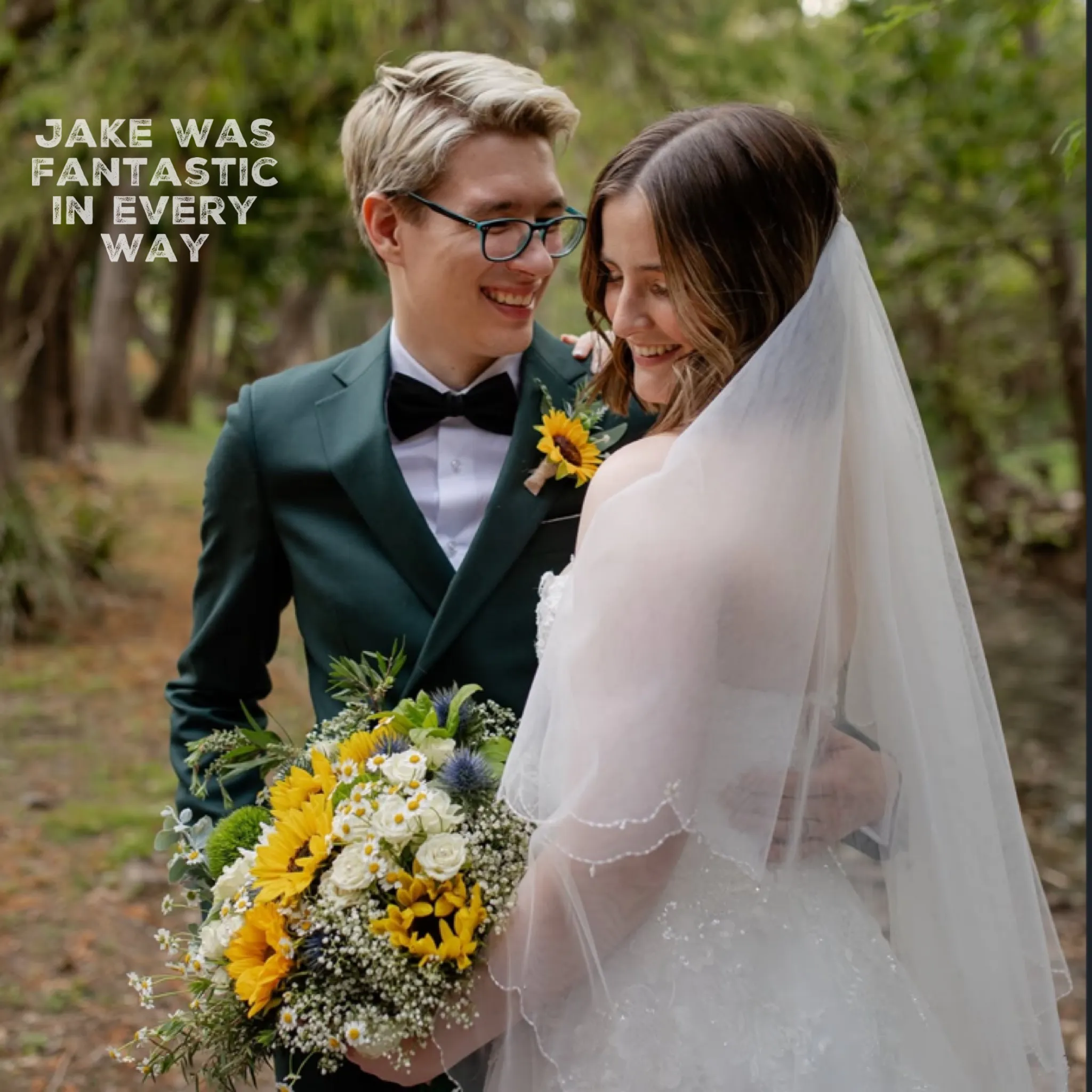 Jake Smith was the marriage celebrant for David & Shae at Bundaleer Rainforest Garden, Brookfield, Queensland, and they gave him a five star rating for his wedding celebrant services.