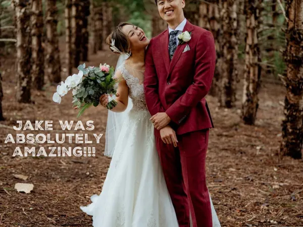 Jake Smith was the marriage celebrant for Grace & Ethan at The Bower Estate, Natural Bridge, Queensland, and they gave him a five star rating for his wedding celebrant services.