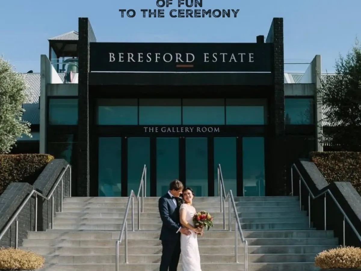 Jake Smith was the marriage celebrant for Amy & Andrew at Beresford Estate, Mclaren Flat, South Australia, and they gave him a five star rating for his wedding celebrant services.