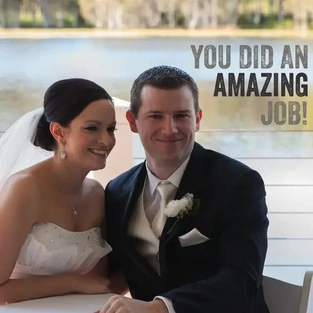 Jake Smith was the marriage celebrant for Chris & Hayley, and they gave him a five star rating for his wedding celebrant services. Jake Smith was the marriage celebrant for Chris & Hayley, and they gave him a five star rating for his wedding celebrant services.